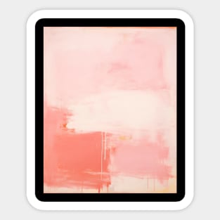 Pink Abstract Shapes Sticker